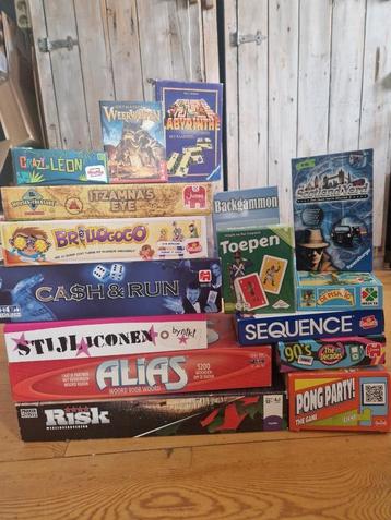 Bordspellen pakket (16stuks), spelletjes, spellenpakket beschikbaar voor biedingen