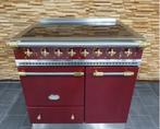 Luxe Fornuis Lacanche 90cm INDUCTIE bordeaux rood messing, 60 cm of meer, Ophalen of Verzenden, Zo goed als nieuw, Energieklasse A of zuiniger