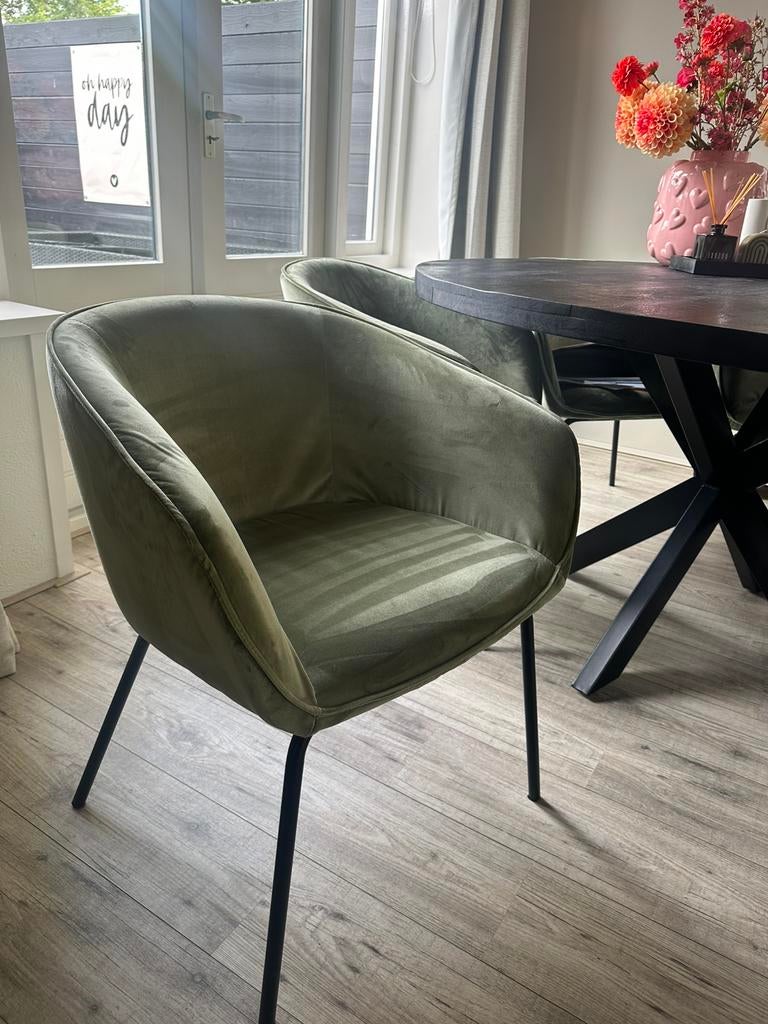 Suède stoelen, Ophalen, Zo goed als nieuw, Overige kleuren