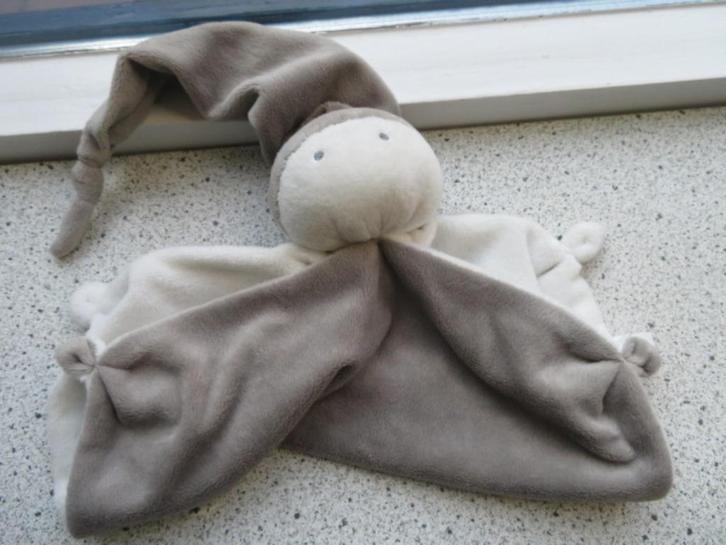 Softdoek Difrax grijs wit velours grote maat knuffelpop, Kinderen en Baby's, Speelgoed | Knuffels en Pluche, Zo goed als nieuw