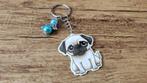 Sleutelhanger Tashanger Pug Mopshond met beschermengeltje, Verzenden, Nieuw, Hanger