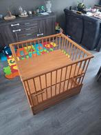 Houten Babybox, Ophalen, Gebruikt, Rechthoekig, In hoogte verstelbaar