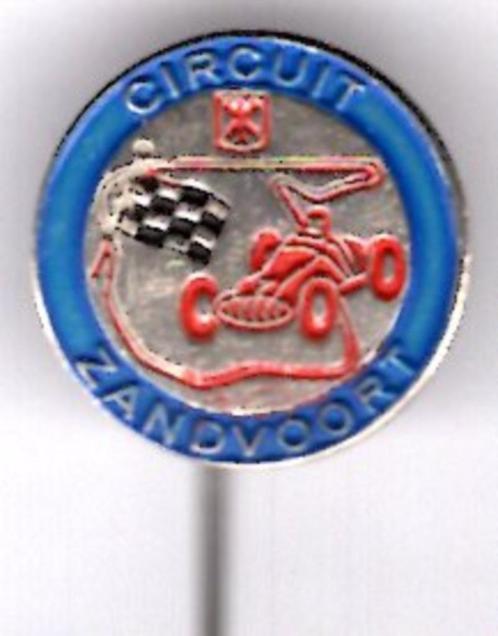 Circuit Zandvoort zilverkleurig speldje ( H_057 ), Verzamelen, Speldjes, Pins en Buttons, Zo goed als nieuw, Speldje of Pin, Sport