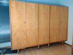 Grote vintage kledingkast - retro kast linnenkast jaren '60, Huis en Inrichting, Kasten | Kledingkasten, Ophalen, Midcentury vintage retro design