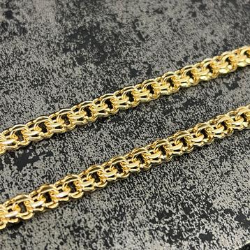 14k gouden ketting massief schakel italy nieuw beschikbaar voor biedingen
