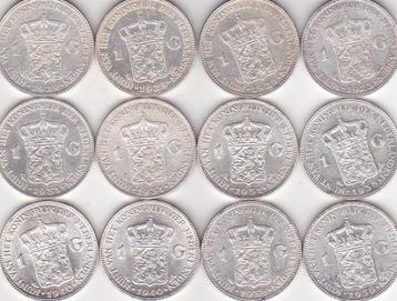 WILHELMINA GULDENS 12 STUKS beschikbaar voor biedingen