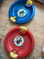 2 Sleeën - Rode en Blauwe Slee, Ophalen of Verzenden, Gebruikt