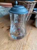 Dinkel  Acker bierpul met tinnen deksel, Ophalen of Verzenden, Gebruikt, Bierglas
