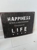 Tekstbord Happiness, Ophalen of Verzenden, Nieuw