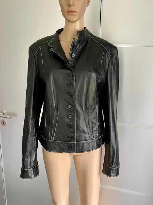 i623 Echt leren jasje maat 44=L blazer jas colbert leer, Kleding | Dames, Jasjes, Kostuums en Pakken, Zo goed als nieuw, Jasje