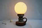 Fifties - lampje - aardewerk/glas, Ophalen, Zo goed als nieuw, Glas, Minder dan 50 cm