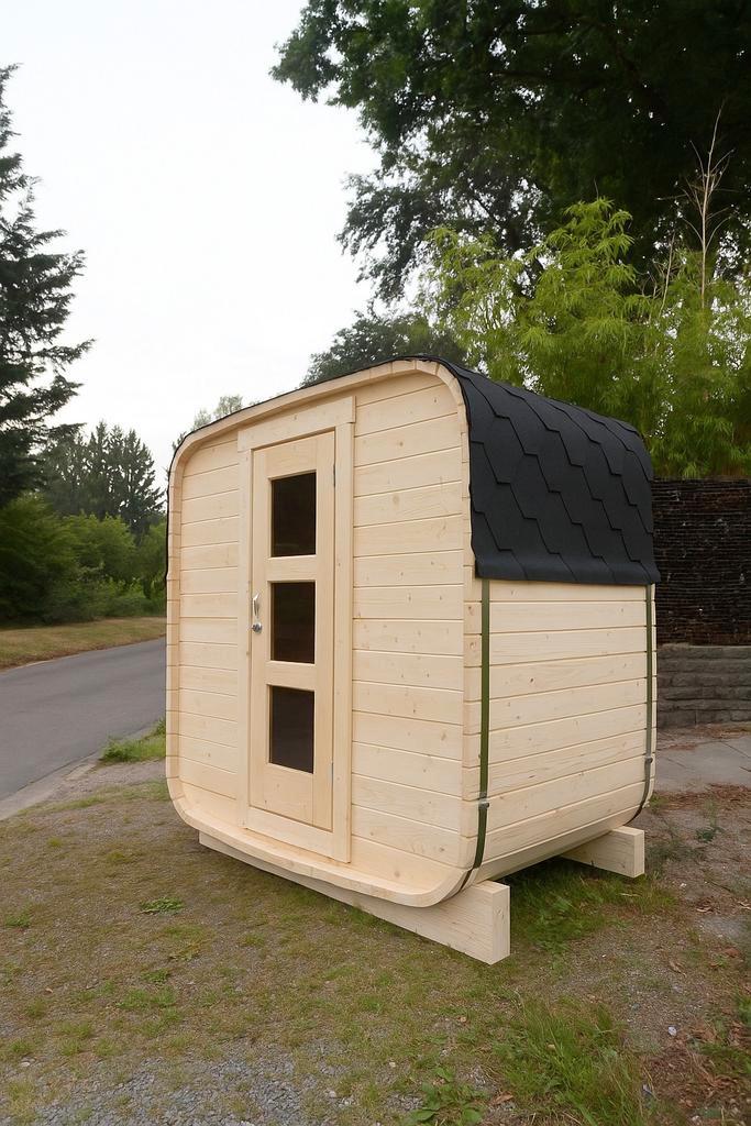 Buitensauna Barrelsauna, Tuin en Terras, Tuinhuizen, Zo goed als nieuw, Ophalen of Verzenden