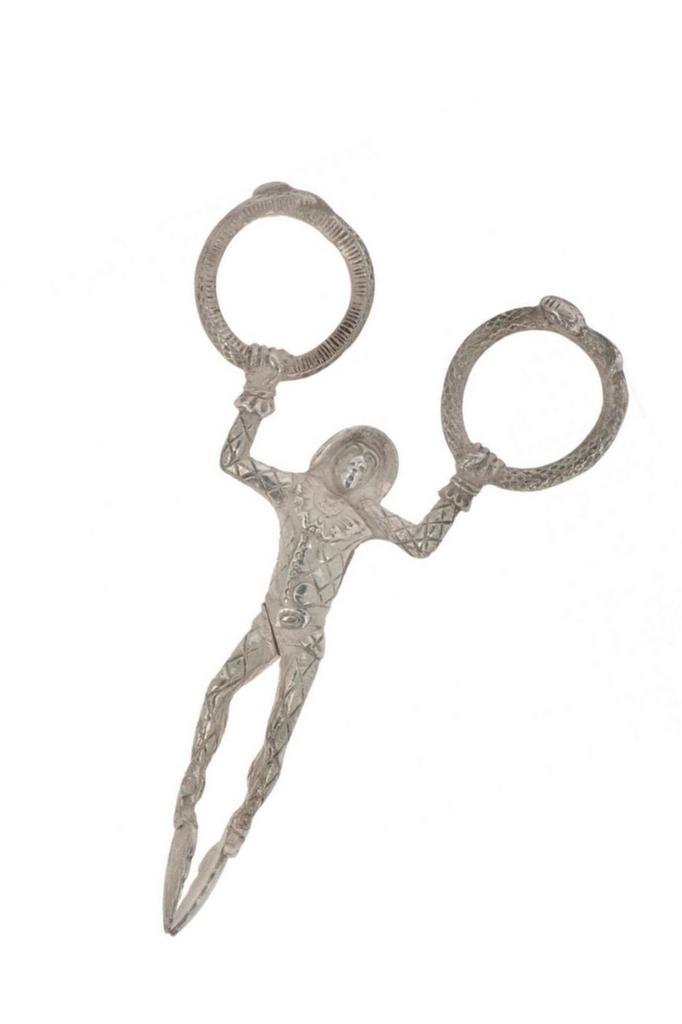 Hollands zilveren suikertang in de vorm van een harlekijn., Antiek en Kunst, Antiek | Goud en Zilver, Zilver, Ophalen of Verzenden