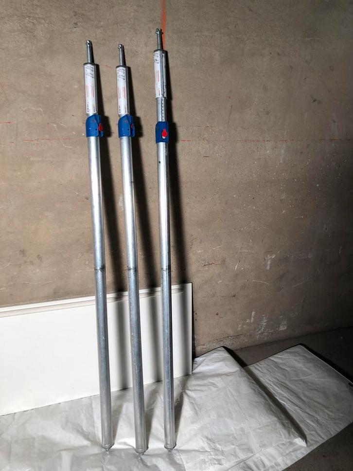 Ladindstangen telescopisch, Doe-het-zelf en Verbouw, Platen en Panelen, Zo goed als nieuw, Ophalen