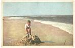 959065 Locatie onbekend Jongen op Strand 1948 Gelopen met, Verzamelen, Ansichtkaarten | Nederland, Ophalen of Verzenden, 1940 tot 1960