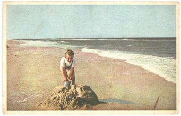 959065 Locatie onbekend Jongen op Strand 1948 Gelopen met beschikbaar voor biedingen
