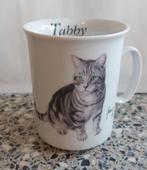 Francien katten 1 beker mok Tabby met oor, Huis en Inrichting, Ophalen of Verzenden, Zo goed als nieuw, Overige stijlen, Kop(pen) en/of Schotel(s)
