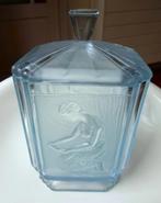 Art Deco Sowerby Glass 'Pandora's Box' dekseldoos: Jaren '30, Ophalen of Verzenden