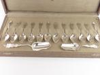 12 zilveren theelepeltjes, suikerschep en theeschep      Z89, Antiek en Kunst, Ophalen of Verzenden, Zilver