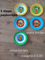 5 kinderbordjes, melanine, ongebruikt, Huis en Inrichting, Keuken | Servies, Ophalen, Overige materialen, Nieuw, Bord(en)