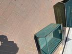 Gebruikte stapelbare metalen magazijnbakken, Doe-het-zelf en Verbouw, Kratten en Dozen, Ophalen, Gebruikt, 40 tot 60 cm, 50 tot 75 cm