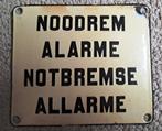 ns emaille bord noodrem, jaren 50?, Ophalen of Verzenden, Gebruikt, Trein, Overige typen