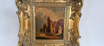 Hollandse School, olieverf op paneel, gesigneerd L. Reiniers beschikbaar voor biedingen