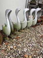 tuinbeelden metalen gansen, Ophalen, Gebruikt, Metaal, Dierenbeeld