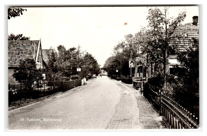 St. Pancras, Bovenweg, Verzamelen, Ansichtkaarten | Nederland, Gelopen, Noord-Holland, 1940 tot 1960, Verzenden