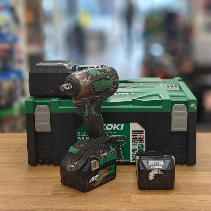 Hikoki WR18DBDL2 Accu Slagmoeraanzetter | BJ 2019, Doe-het-zelf en Verbouw, Gereedschap | Boormachines, Zo goed als nieuw