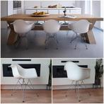 3 x Vitra Eames DAR Design Stoelen Wit, Huis en Inrichting, Stoelen, Ophalen, Gebruikt, Drie, Wit