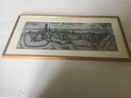 Oude plaat in lijst van Harderwijk, Antiek en Kunst, Ophalen of Verzenden