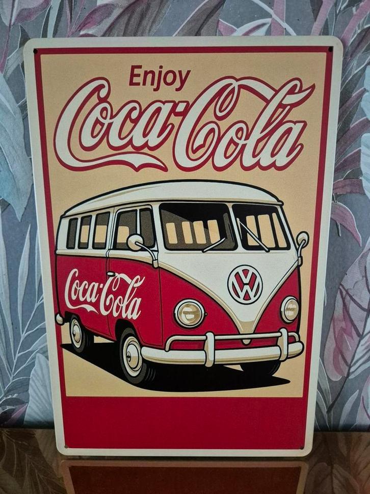 Coca cola volkswagen reclamebord, Verzamelen, Merken en Reclamevoorwerpen, Nieuw, Reclamebord, Ophalen of Verzenden