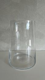 grote glazen vaas | 34,5 cm hoog | mooi model, Ophalen, Zo goed als nieuw