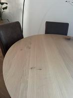 7 bruin leren eetkamerstoelen (stoelen), Huis en Inrichting, Stoelen, Ophalen, Zo goed als nieuw, Bruin, Vier