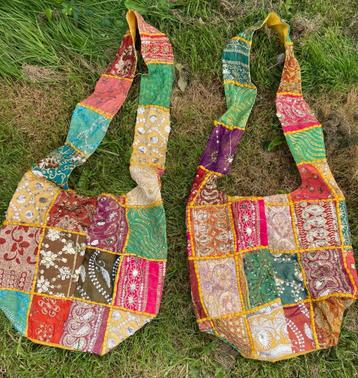  Patchwork schoudertas – kleurrijk & handgemaakt   beschikbaar voor biedingen