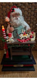 Holiday creations kerstman werktafel muziek en verlichting, Diversen, Kerst, Ophalen of Verzenden, Zo goed als nieuw