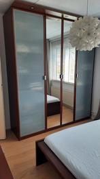 Bruine Kledingkast Garderobekast, Huis en Inrichting, Kasten | Kledingkasten, Ophalen, 200 cm of meer, 150 tot 200 cm, 50 tot 75 cm