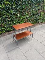 Cees Braakman? Vintage bijzettafel trolley, Ophalen, Gebruikt, 75 cm of meer, 60 cm of meer