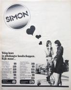 2 vintage advertenties reclames Simon supermarkt 1975-76, Verzamelen, Merken en Reclamevoorwerpen, Verzenden, Gebruikt, Overige typen