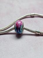 Bedel - Blauw/Roze, 1 bedel, Ophalen, Zo goed als nieuw, Overige materialen