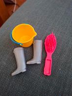 Speelgoed set: emmer, laarzen en borstel, Ophalen of Verzenden, Gebruikt, Overige typen