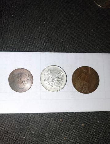 3 Antieke Munten - Verzameling beschikbaar voor biedingen
