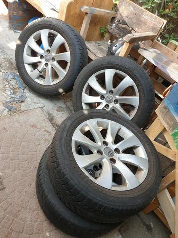 4 bridgestone set banden inclusief velgen citroën c4 grand beschikbaar voor biedingen