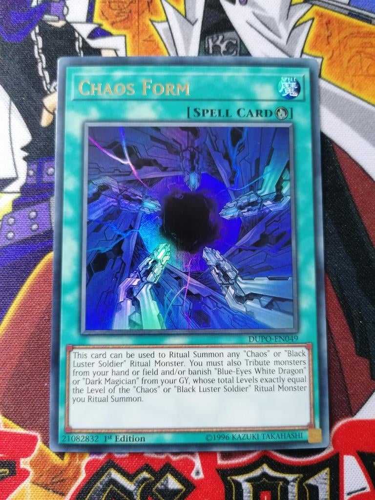 Chaos Form - Ultra Rare DUPO - Yu-Gi-Oh, Hobby en Vrije tijd, Verzamelkaartspellen | Yu-gi-Oh!, Ophalen of Verzenden, Zo goed als nieuw