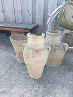 Rustieke Aardewerk Potten - Set van 3, Ophalen, Gebruikt, Tuin, Overige vormen