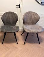 4 eettafel stoelen, Huis en Inrichting, Stoelen, Ophalen, Zo goed als nieuw, Grijs, Twee