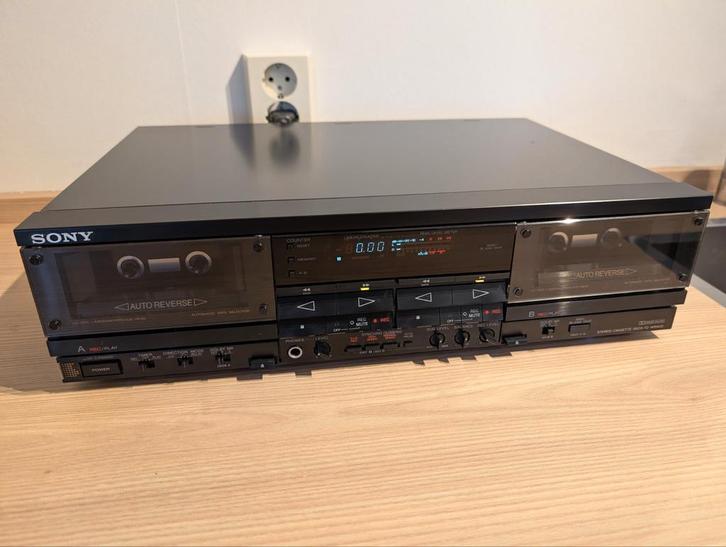 Sony TC-WR900 Dubbel Cassettedeck, Audio, Tv en Foto, Cassettedecks, Dubbel, Sony, Auto-reverse, High speed dubbing, Tape counter