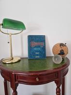 Notaris bankierslamp, Ophalen of Verzenden, Gebruikt, Glas, Minder dan 50 cm