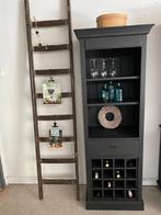 Brocante wijnkast Belgique, Ophalen of Verzenden, Zo goed als nieuw, Metaal, Minder dan 50 cm